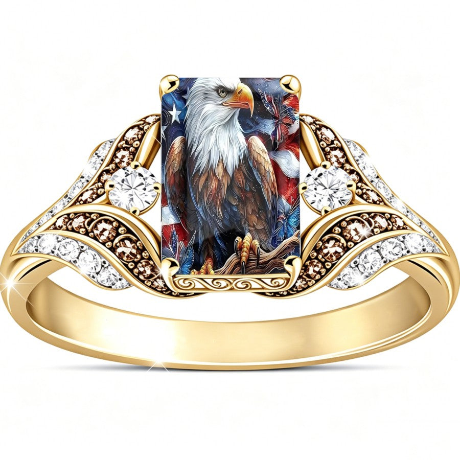 Eagle & Butterfly Square Ring