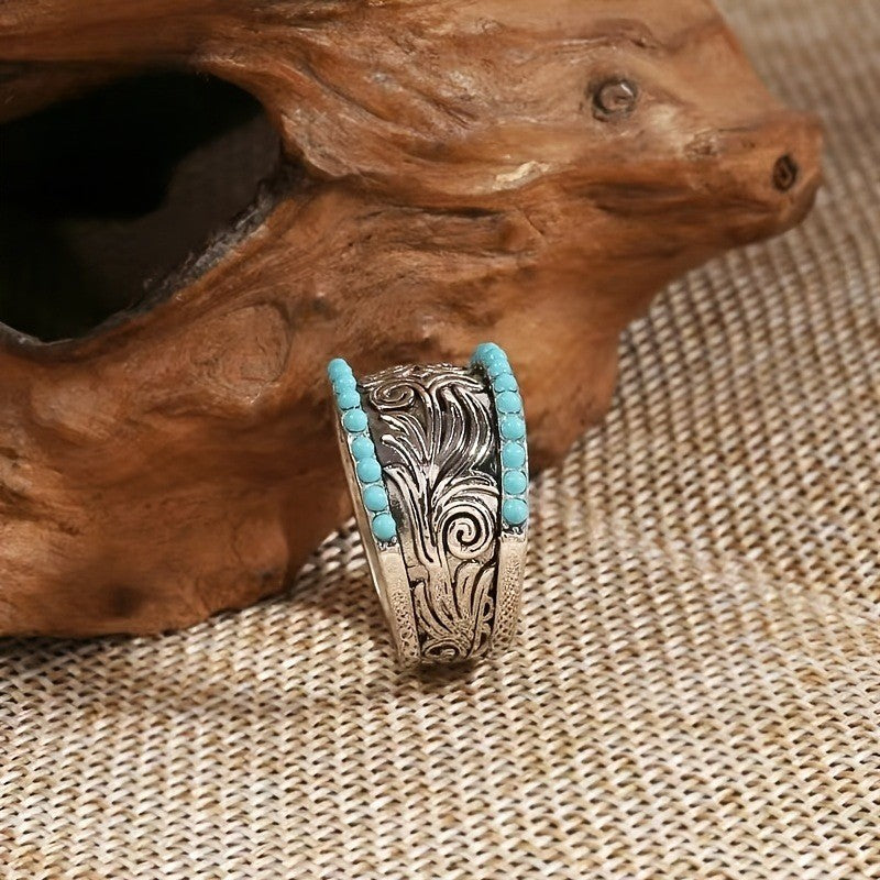 Turquoise Scroll Ring