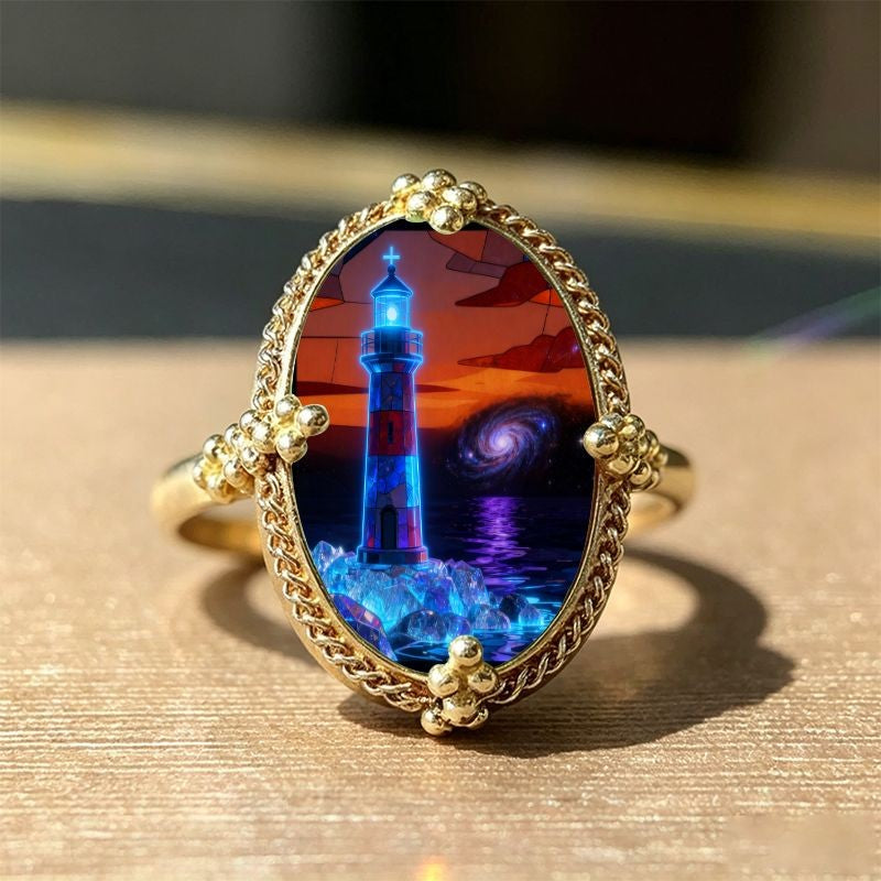 Lighthouse Oval Ring
