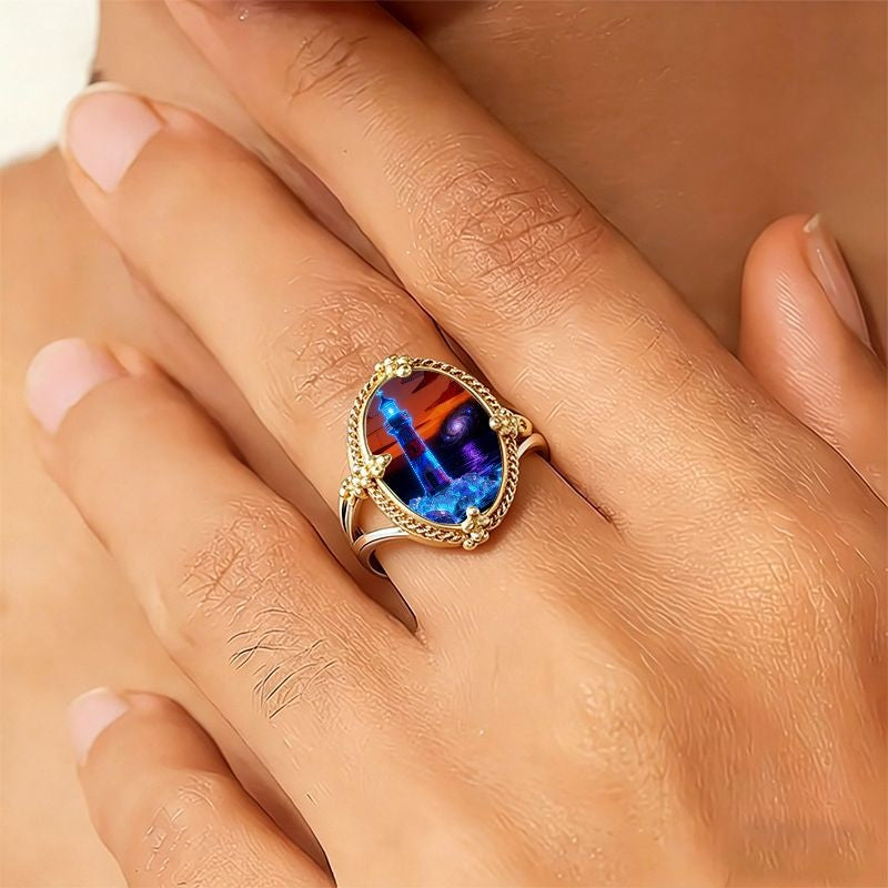Lighthouse Oval Ring