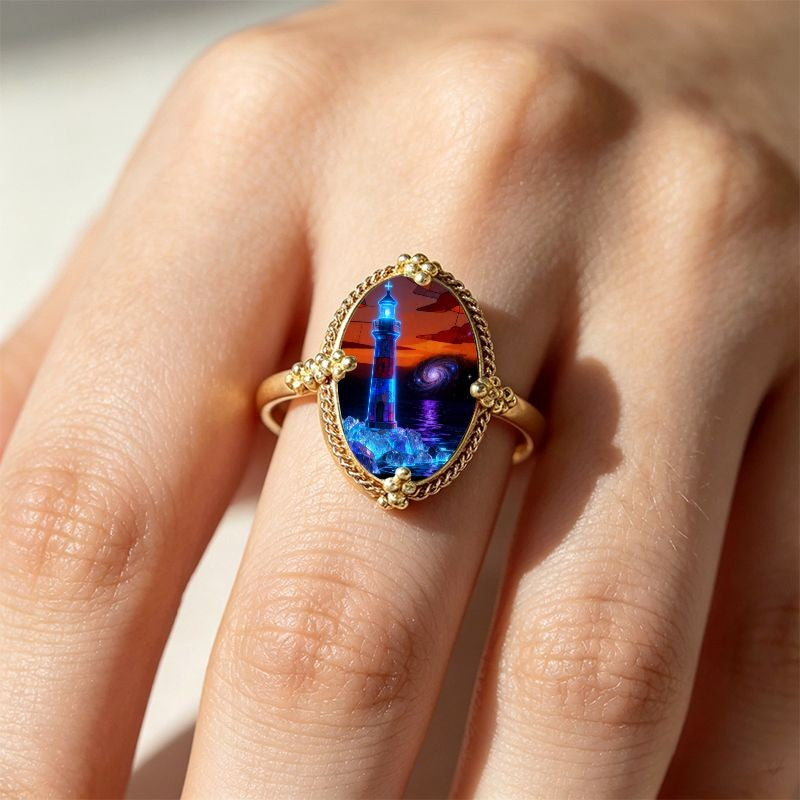 Lighthouse Oval Ring