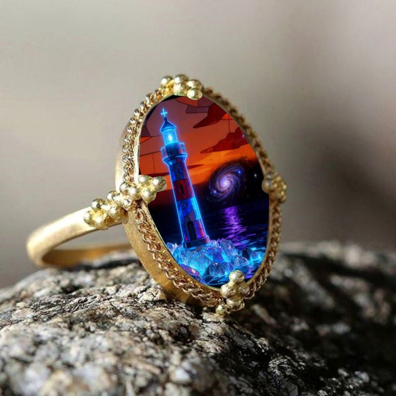 Lighthouse Oval Ring