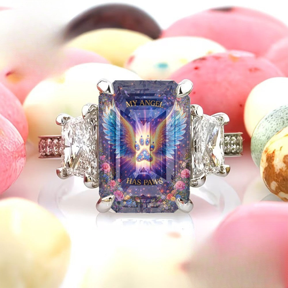 Celestial Angel Paw Ring