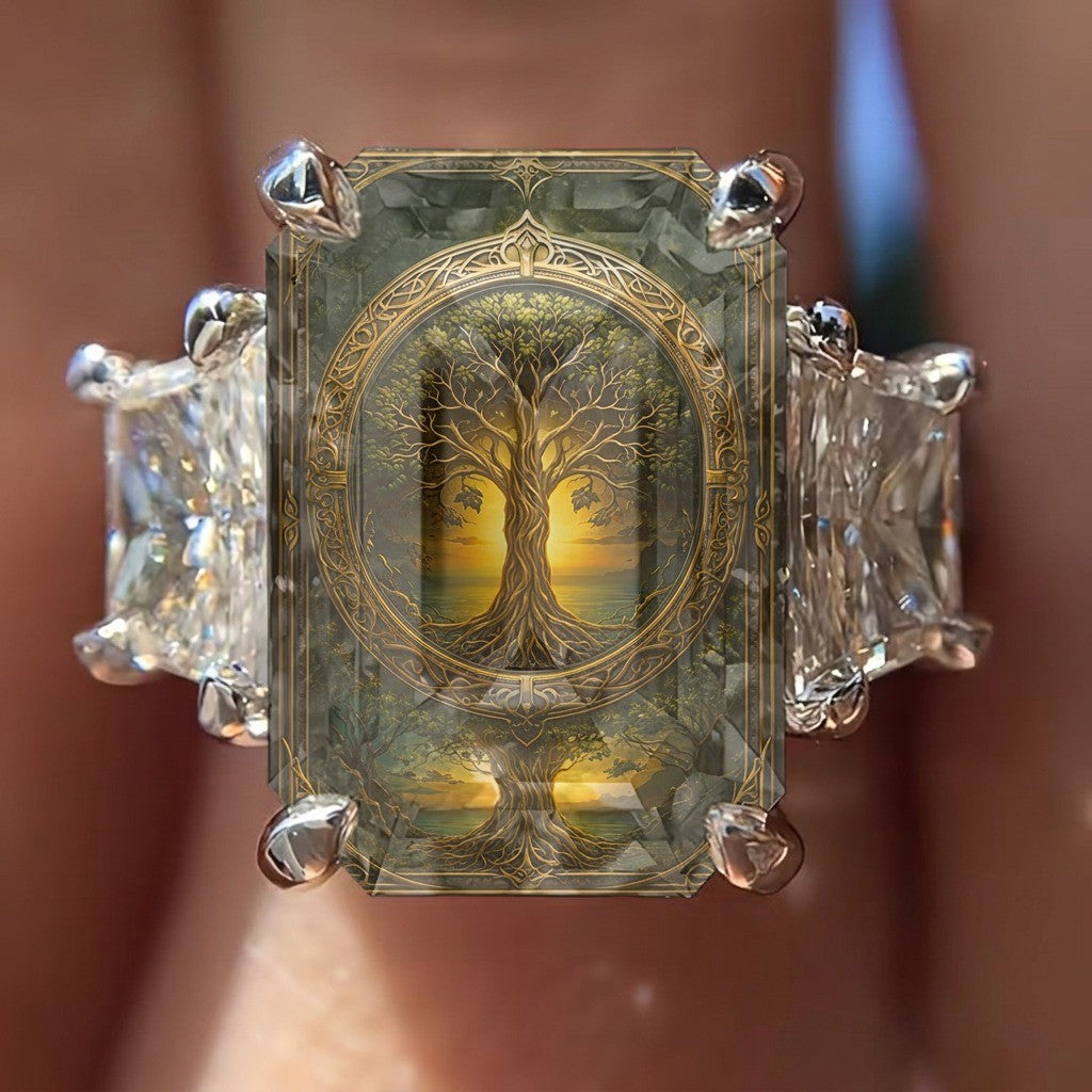 Tree of Life Reflection Ring