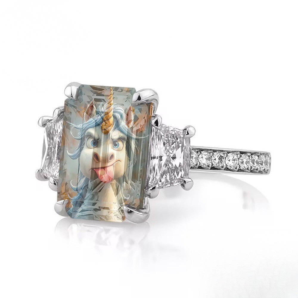 Playful Unicorn Ring