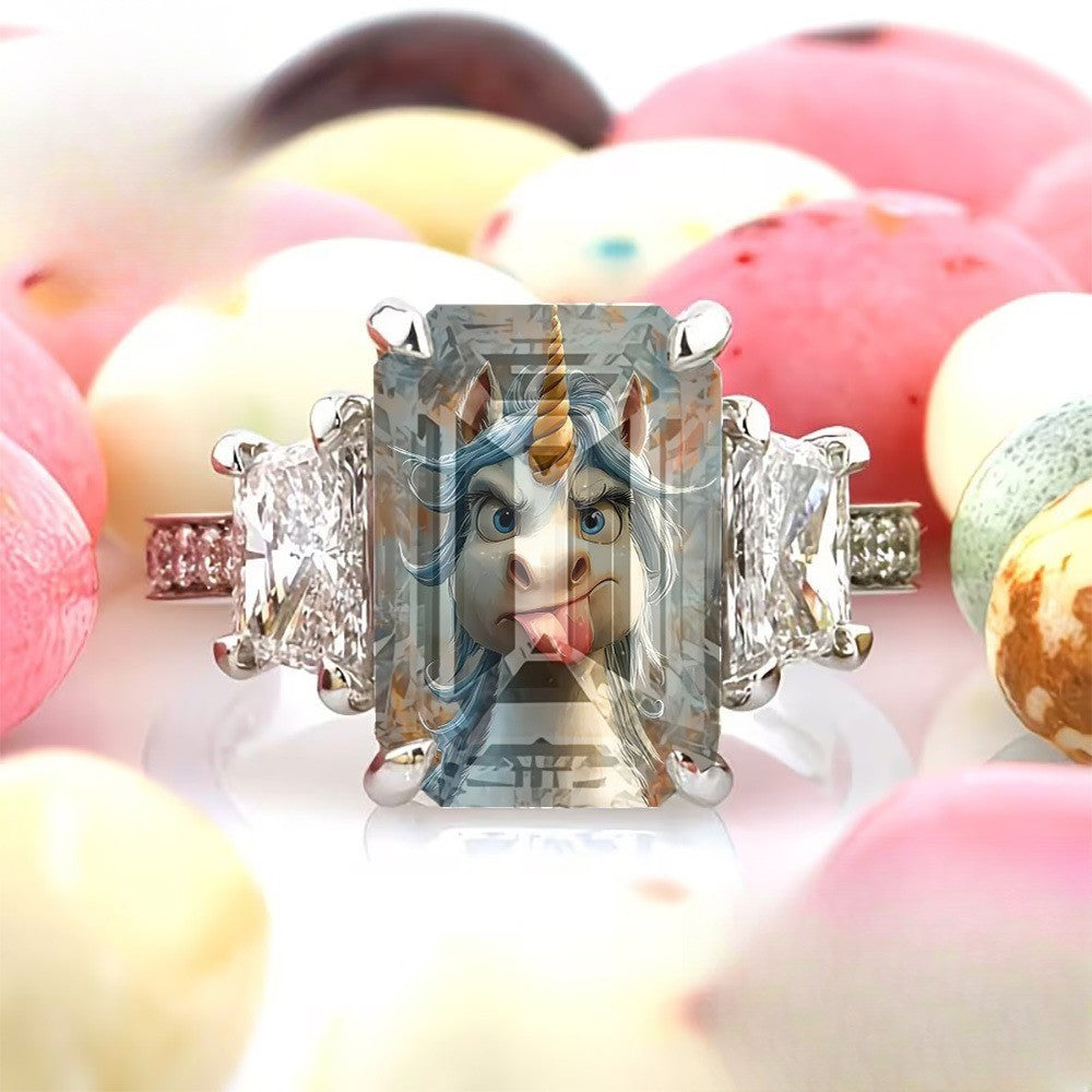 Playful Unicorn Ring
