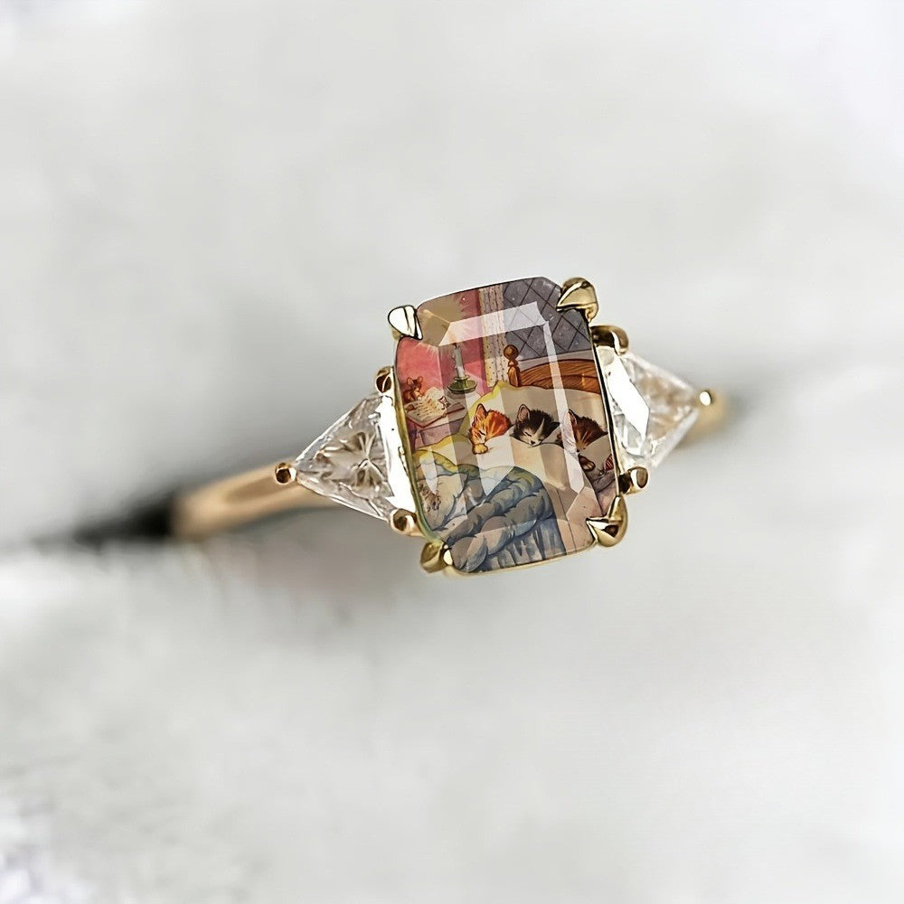 Sleeping Cats Square Ring