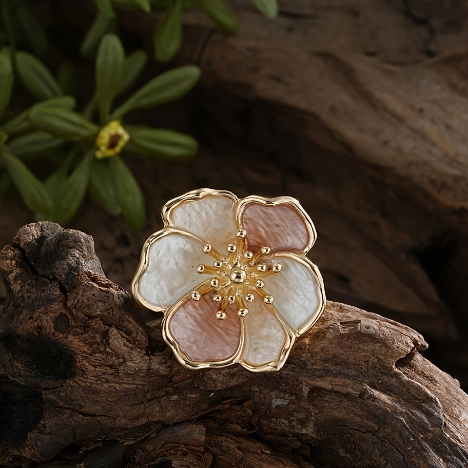 Pastel Blossom Statement Ring