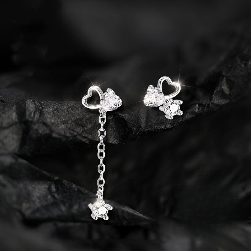Heart & Star Drop Earrings