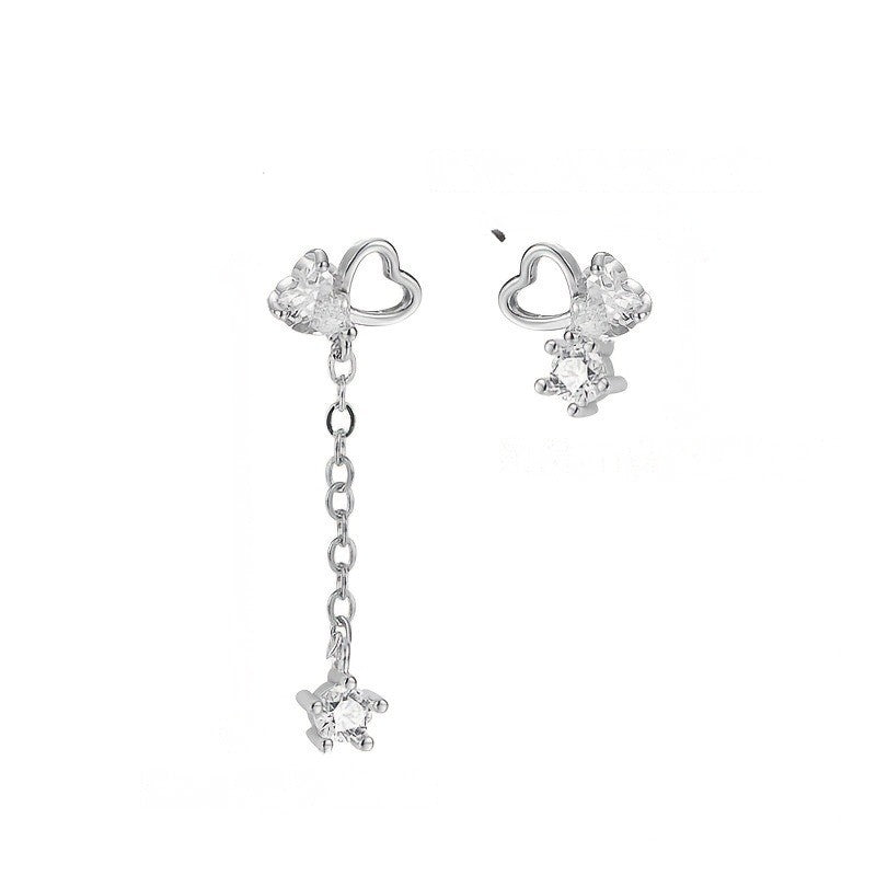 Heart & Star Drop Earrings