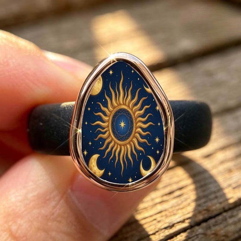 Sun & Moon Statement Ring