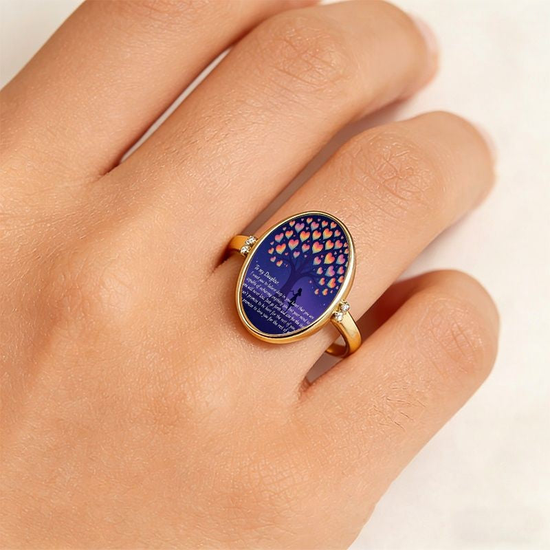 Heart Tree Message Ring