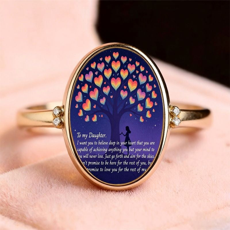 Heart Tree Message Ring