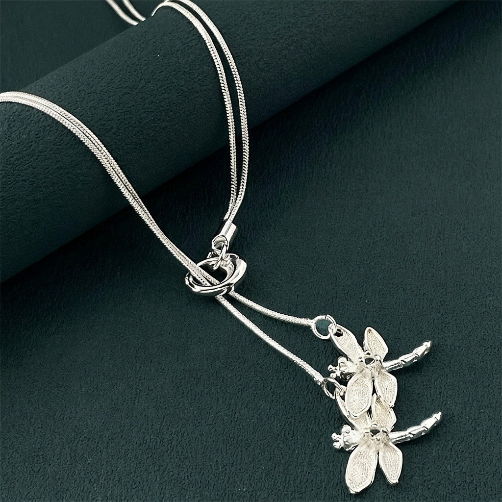Pave Dragonfly Y-Necklace