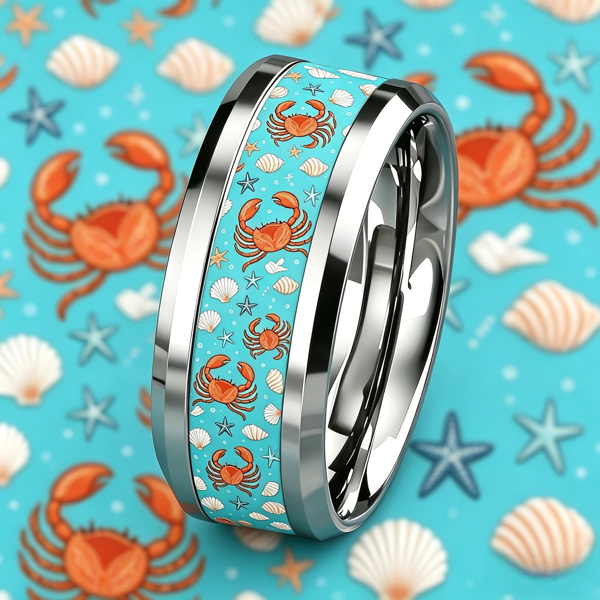 Ocean Crab & Shell Ring