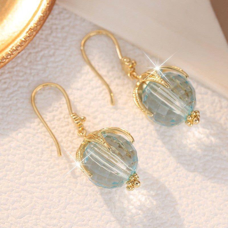 Glass Bud Drop Earrings