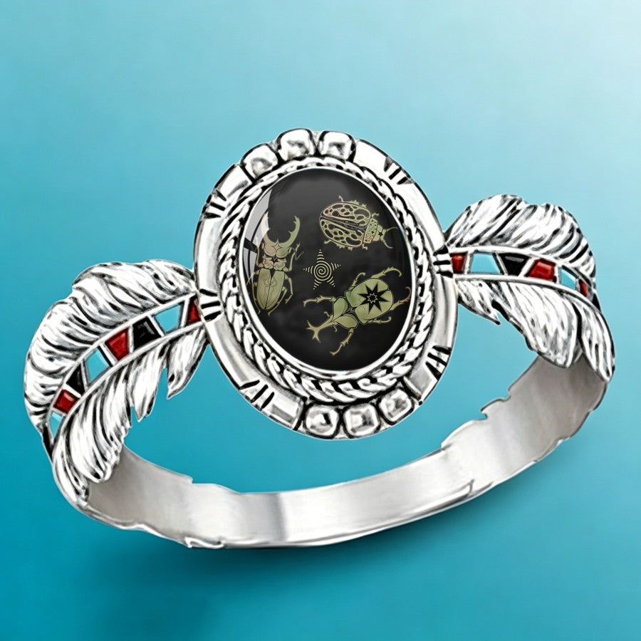 Beetle Oval Statement Ring