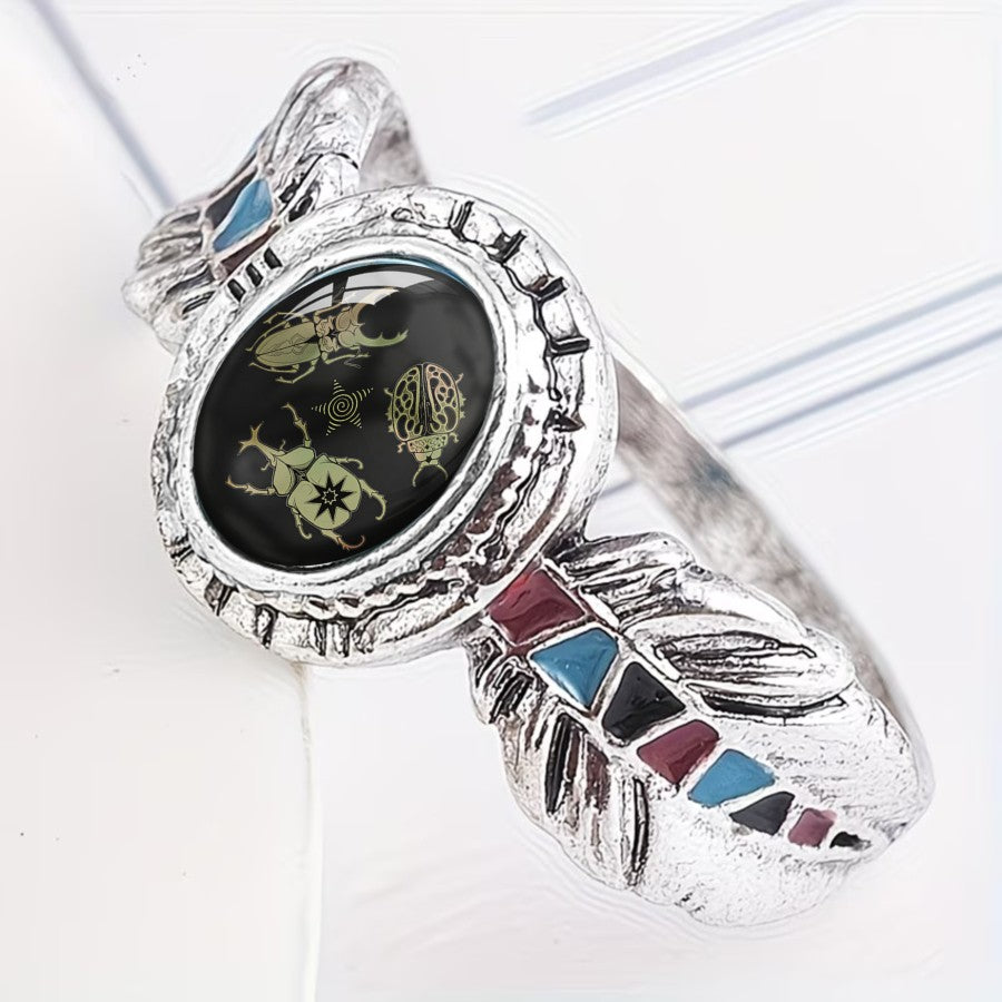 Beetle Oval Statement Ring