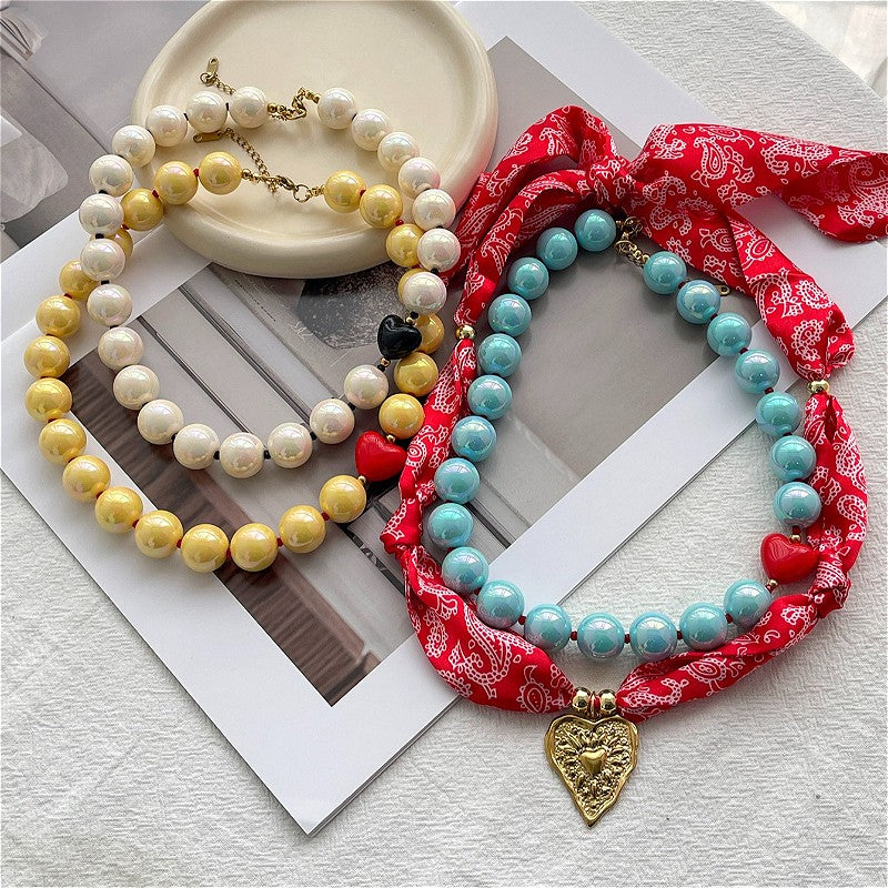 Colorful Glass Bead Necklace