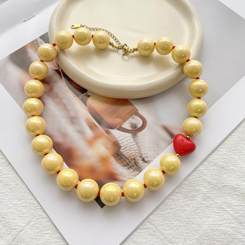 Colorful Glass Bead Necklace