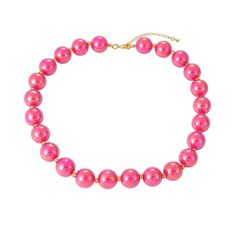 Colorful Glass Bead Necklace