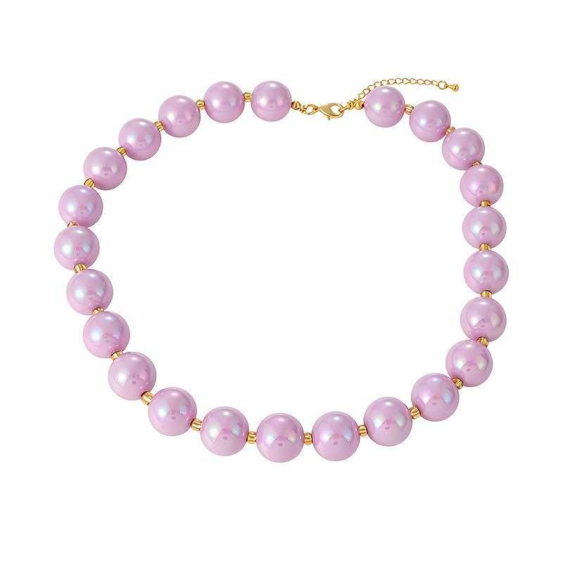 Colorful Glass Bead Necklace
