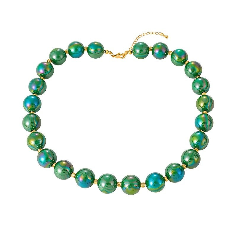 Colorful Glass Bead Necklace