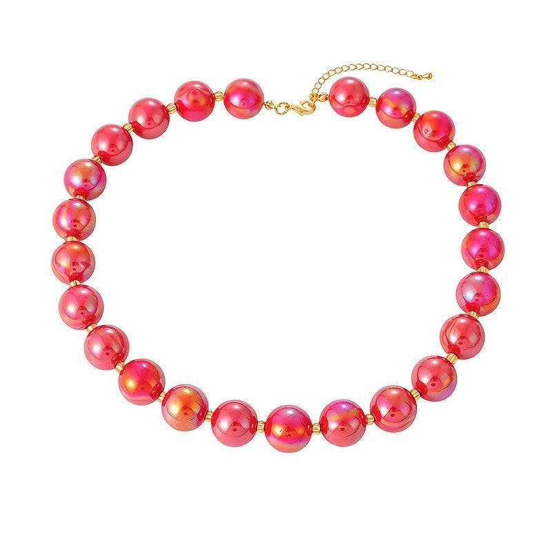 Colorful Glass Bead Necklace
