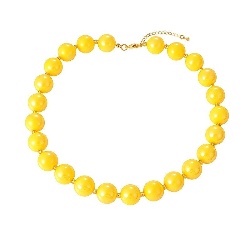 Colorful Glass Bead Necklace
