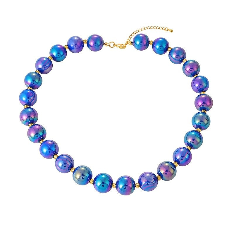 Colorful Glass Bead Necklace