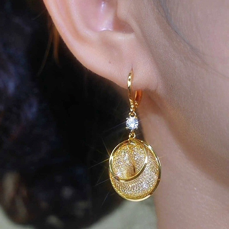 Eternal Circle Drop Earrings