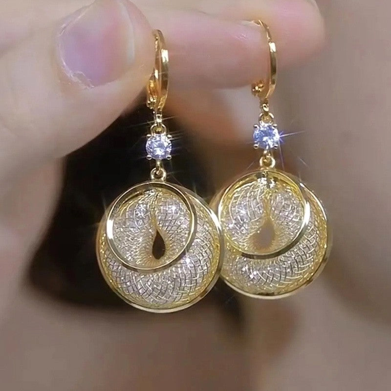 Eternal Circle Drop Earrings