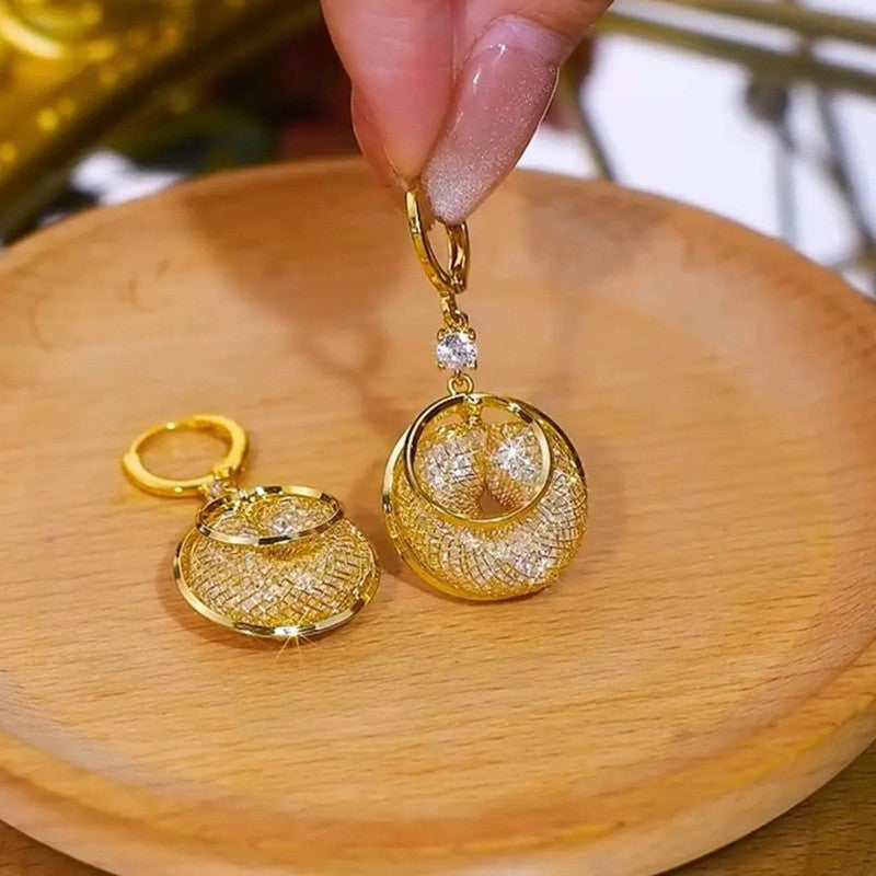 Eternal Circle Drop Earrings