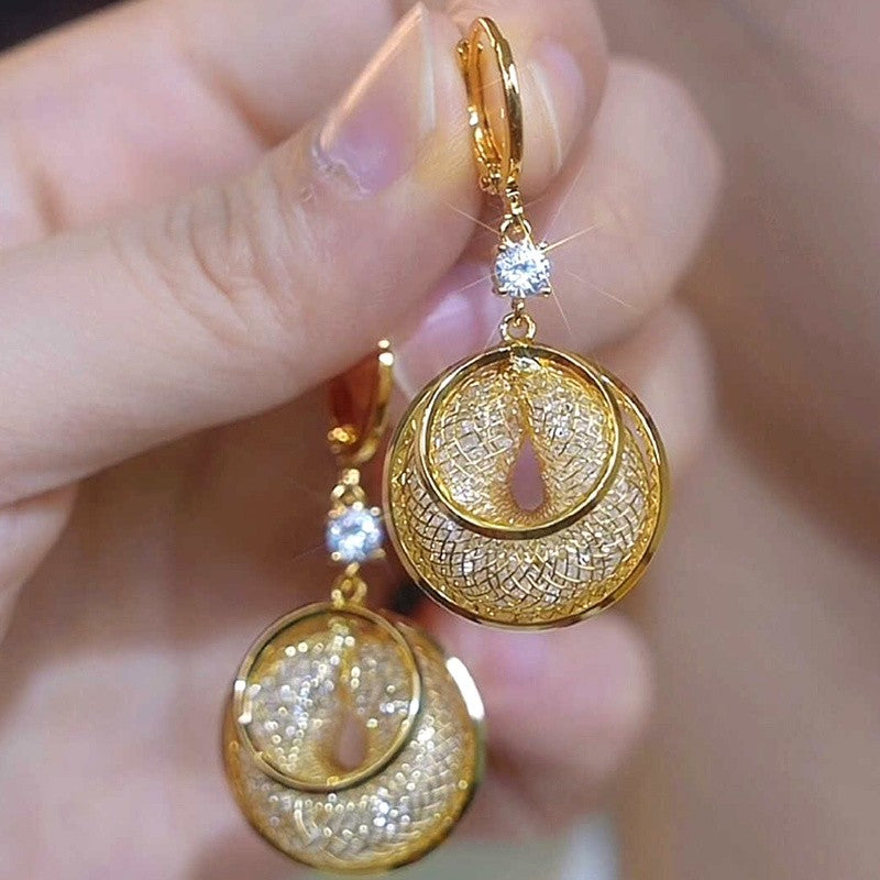 Eternal Circle Drop Earrings