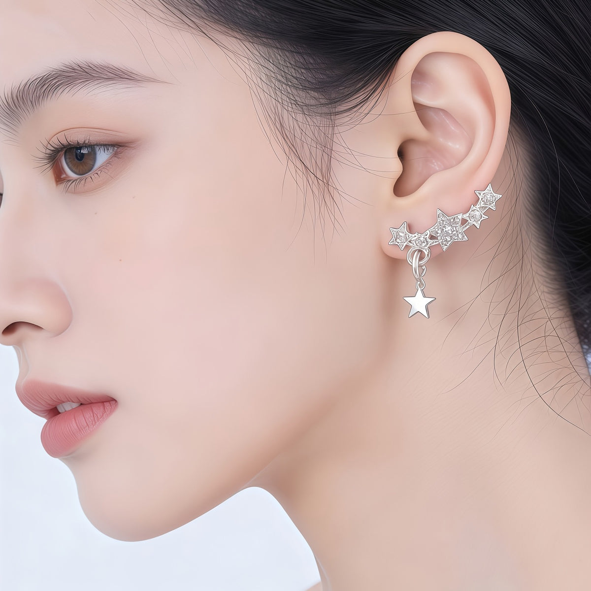 Sparkling Star Cluster Earrings