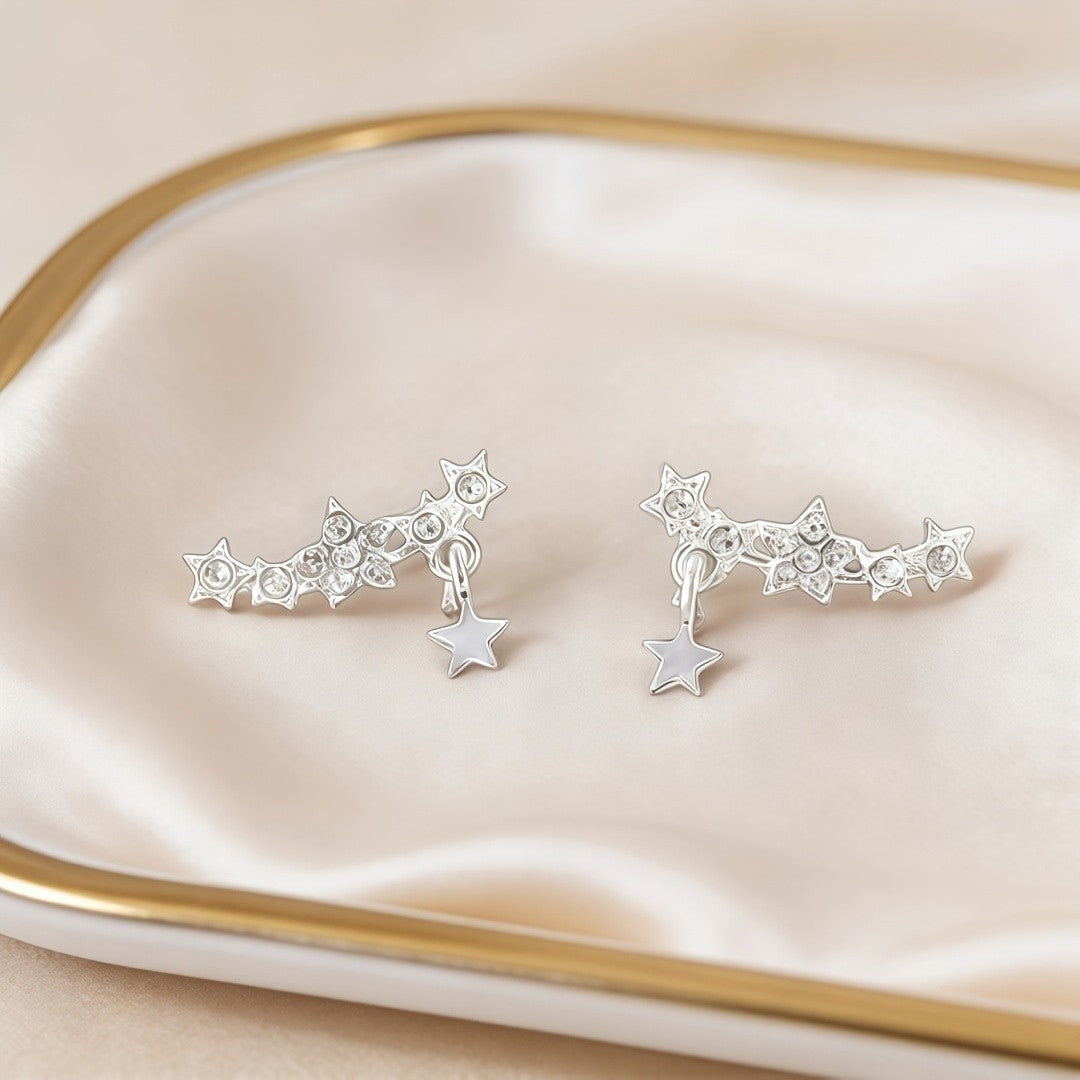 Sparkling Star Cluster Earrings