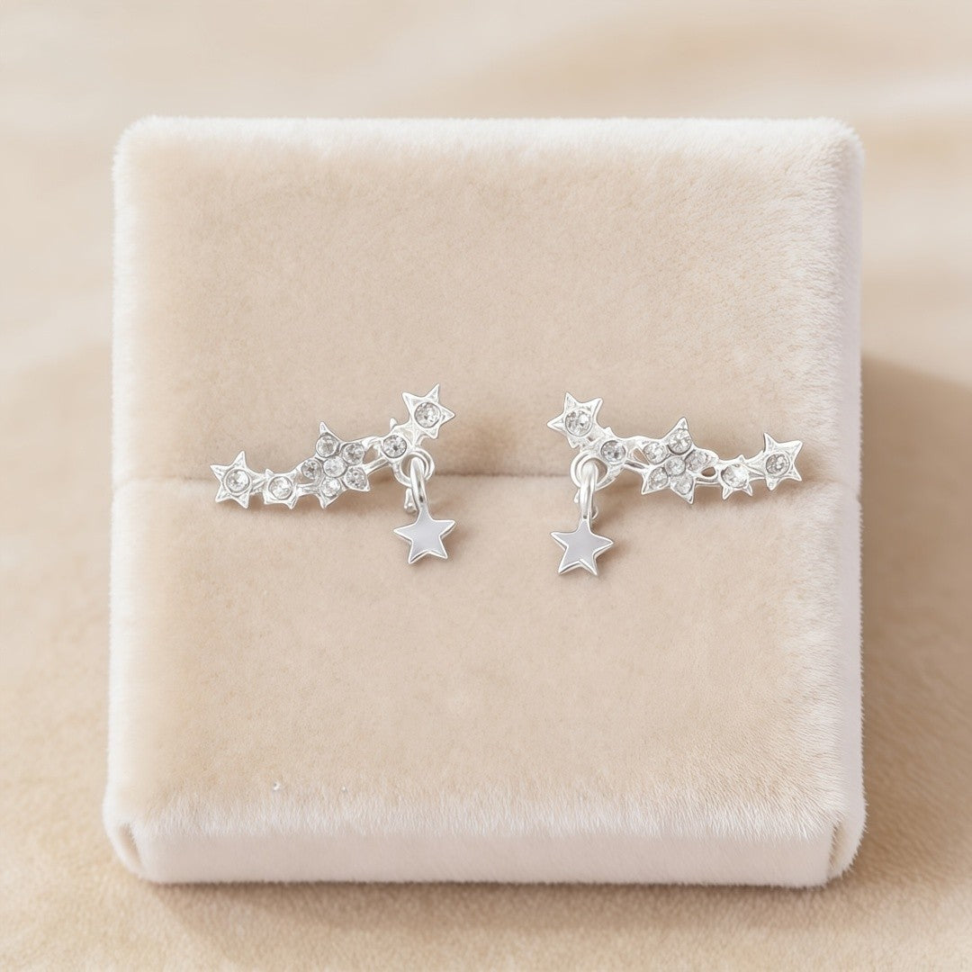 Sparkling Star Cluster Earrings