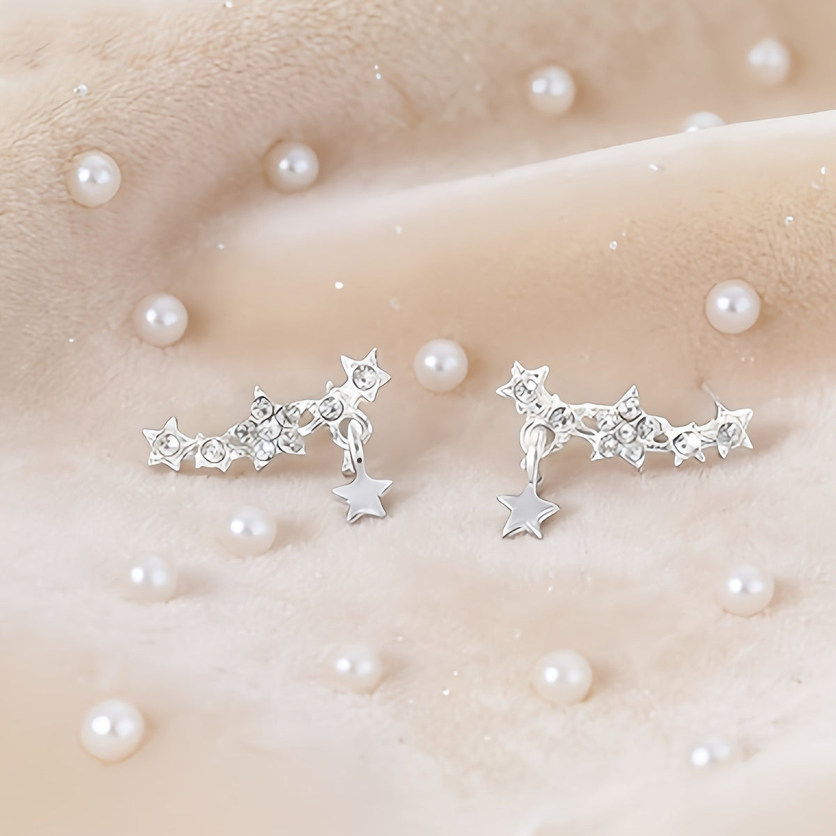 Sparkling Star Cluster Earrings