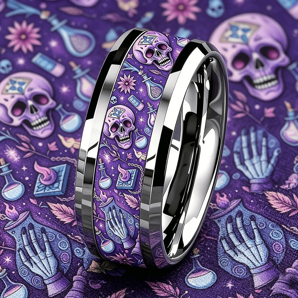 Purple Skull & Potion Ring