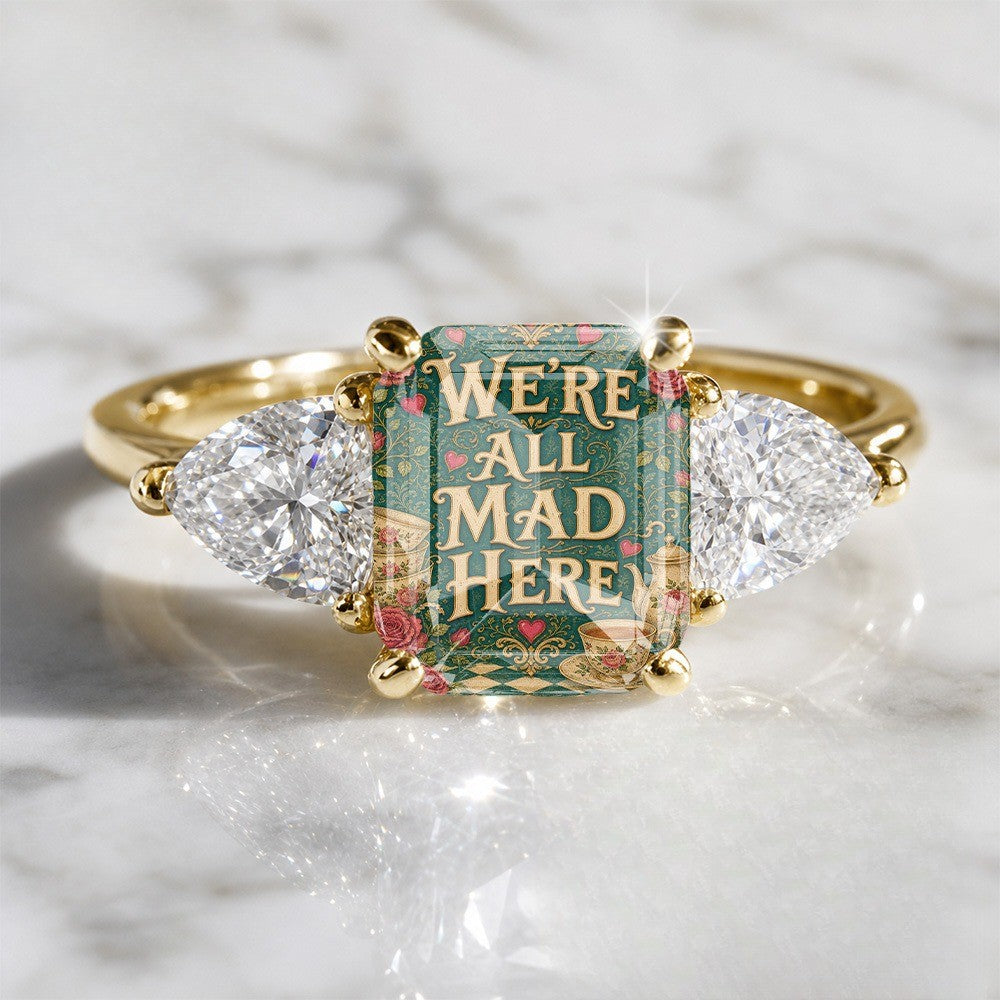 Vintage Teacup Marquise Ring