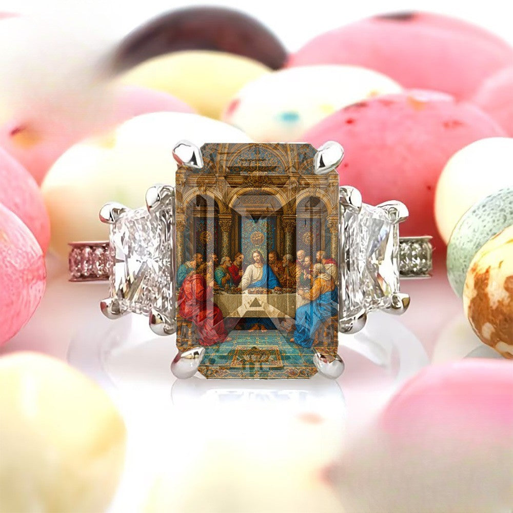 Last Supper Square Ring