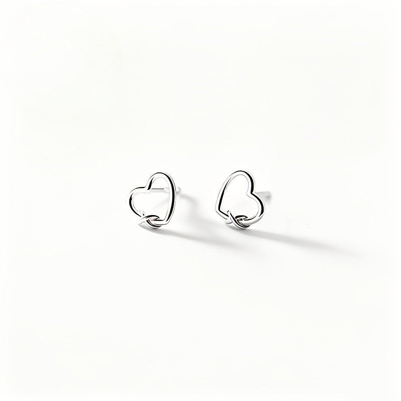 Heart Knot Stud Earrings