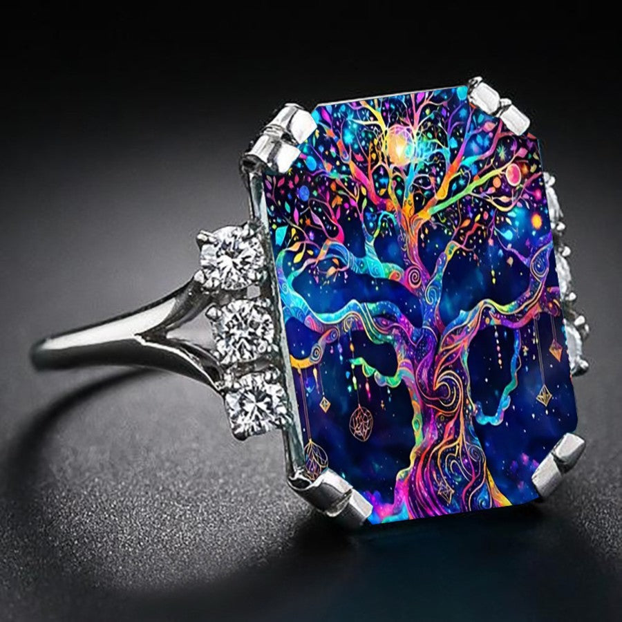 Cosmic Tree of Life Ring