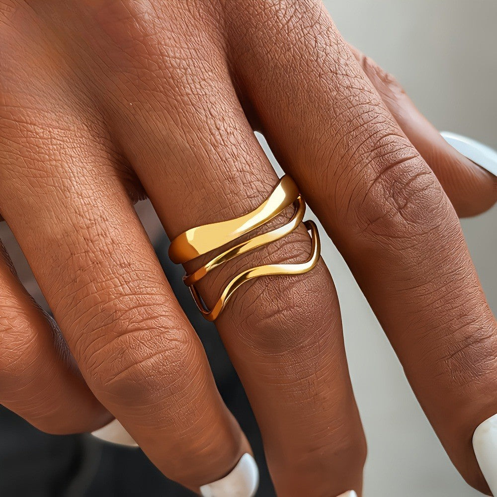 Wavy Open Ring