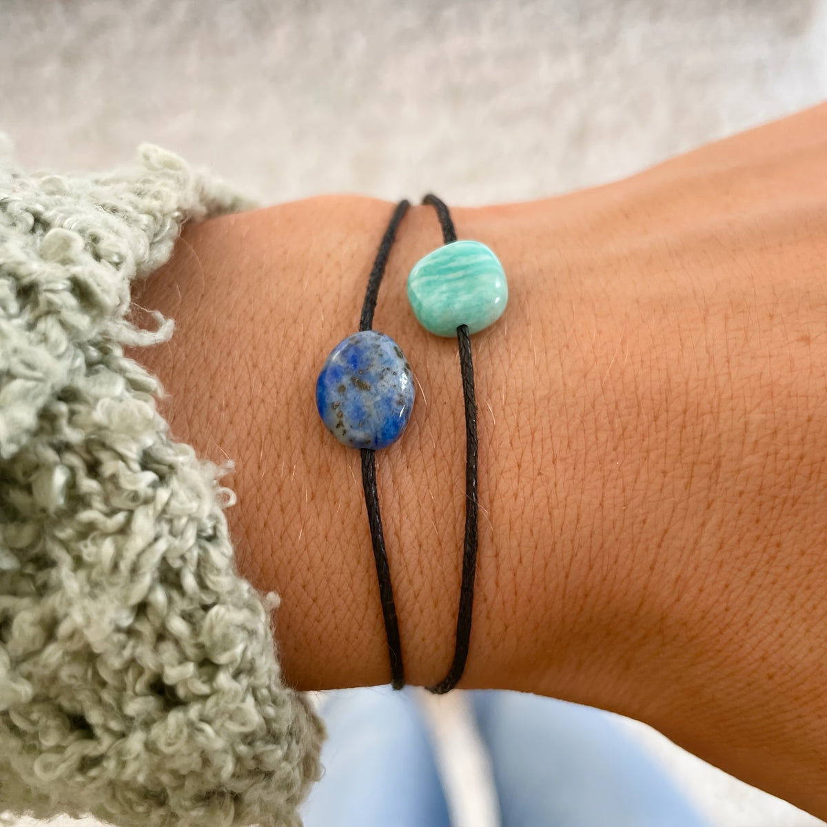 Double Stone Cord Bracelet