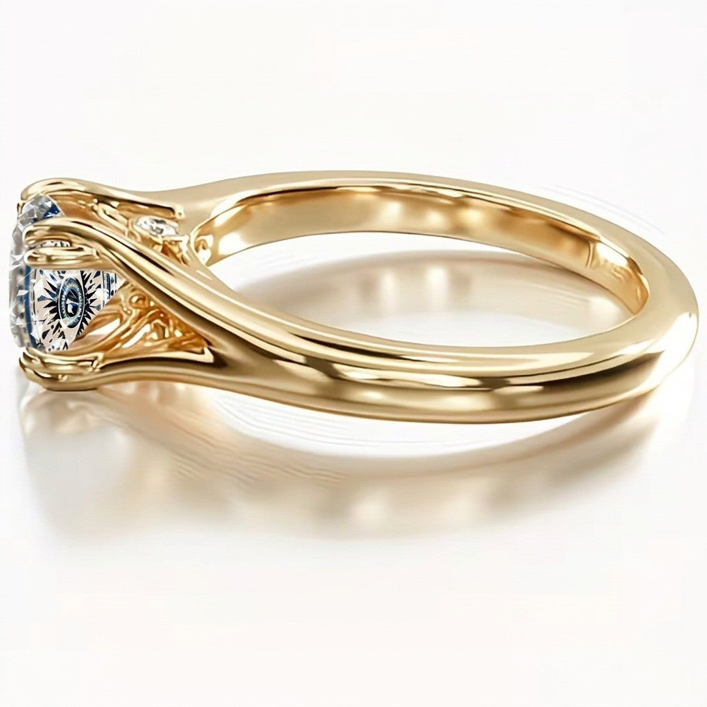 Geometric Evil Eye Ring
