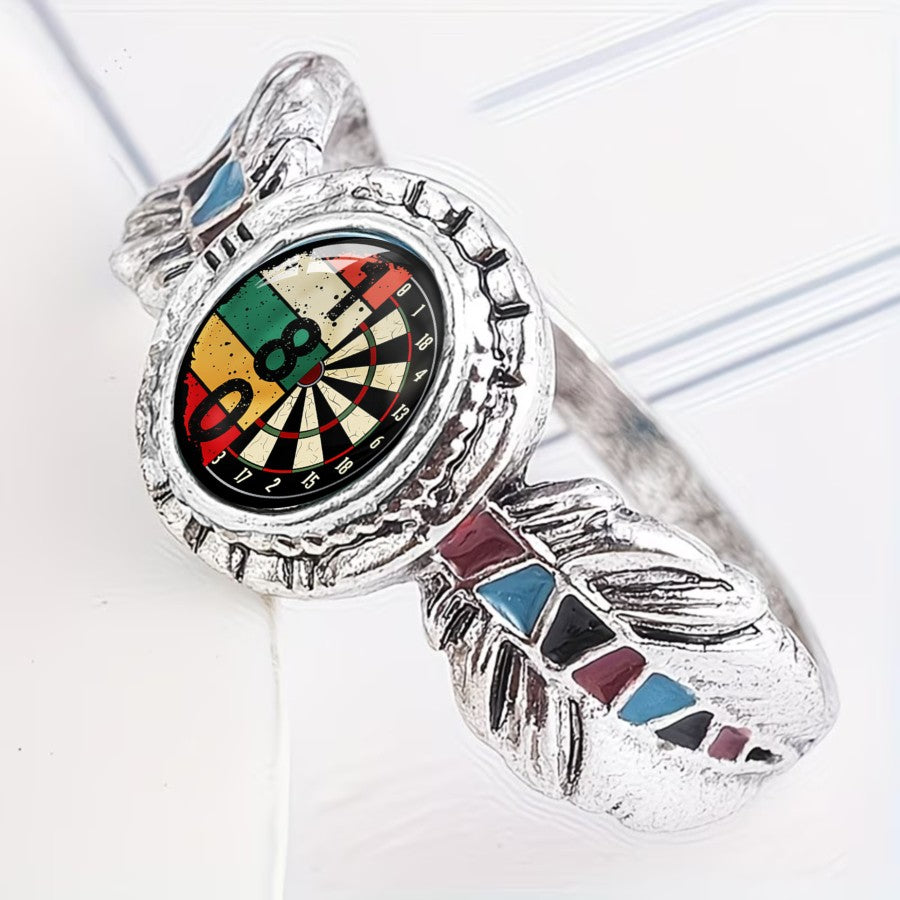 Dartboard Feather Oval Ring