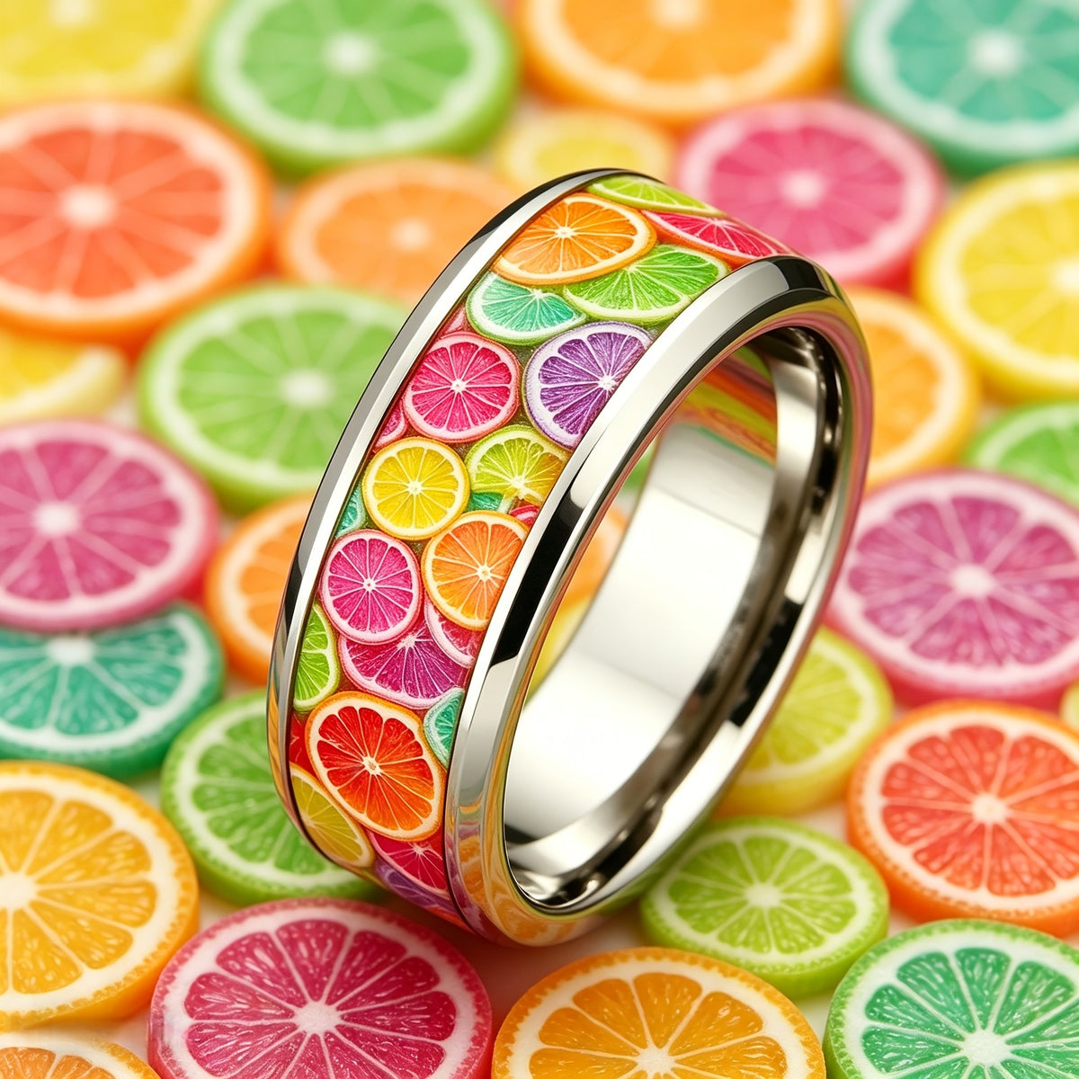 Colorful Citrus Slice Ring