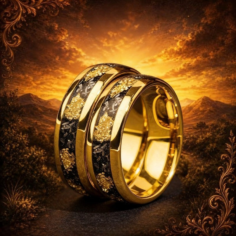 Golden Foil Inlay Ring