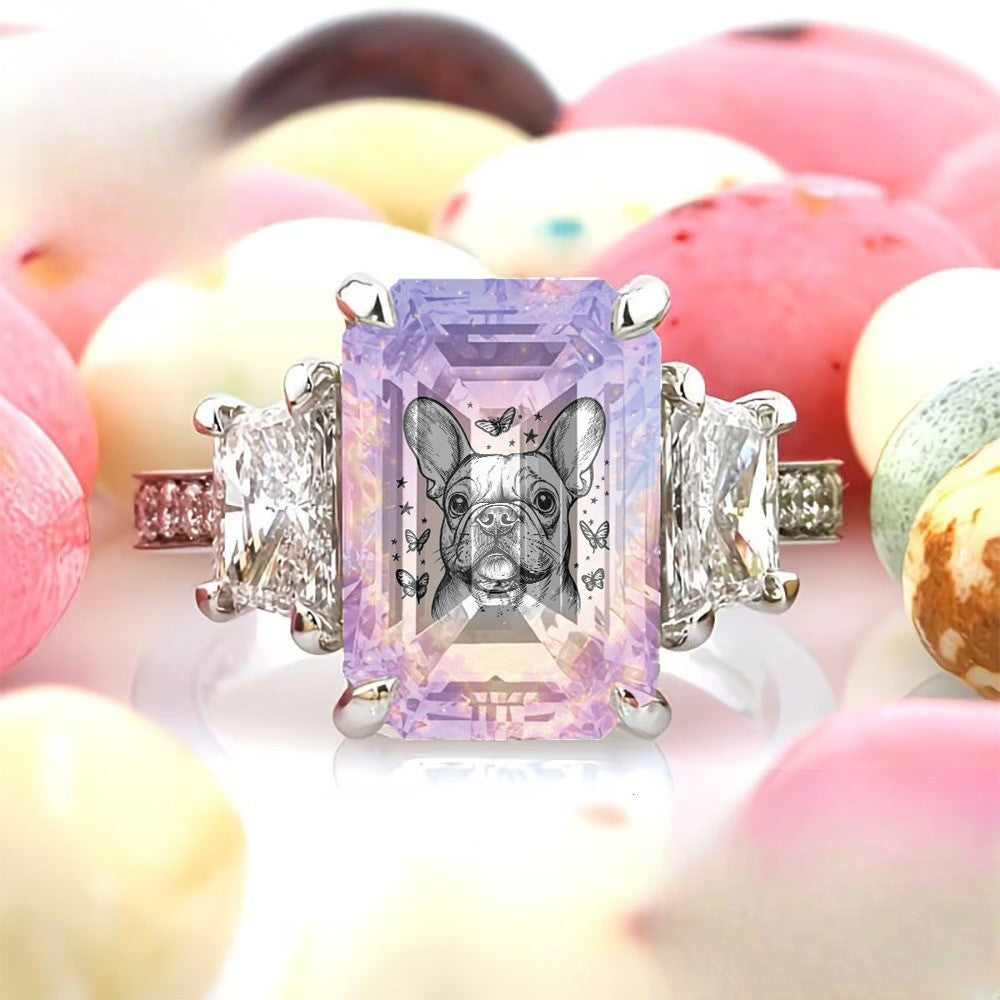French Bulldog Square Ring